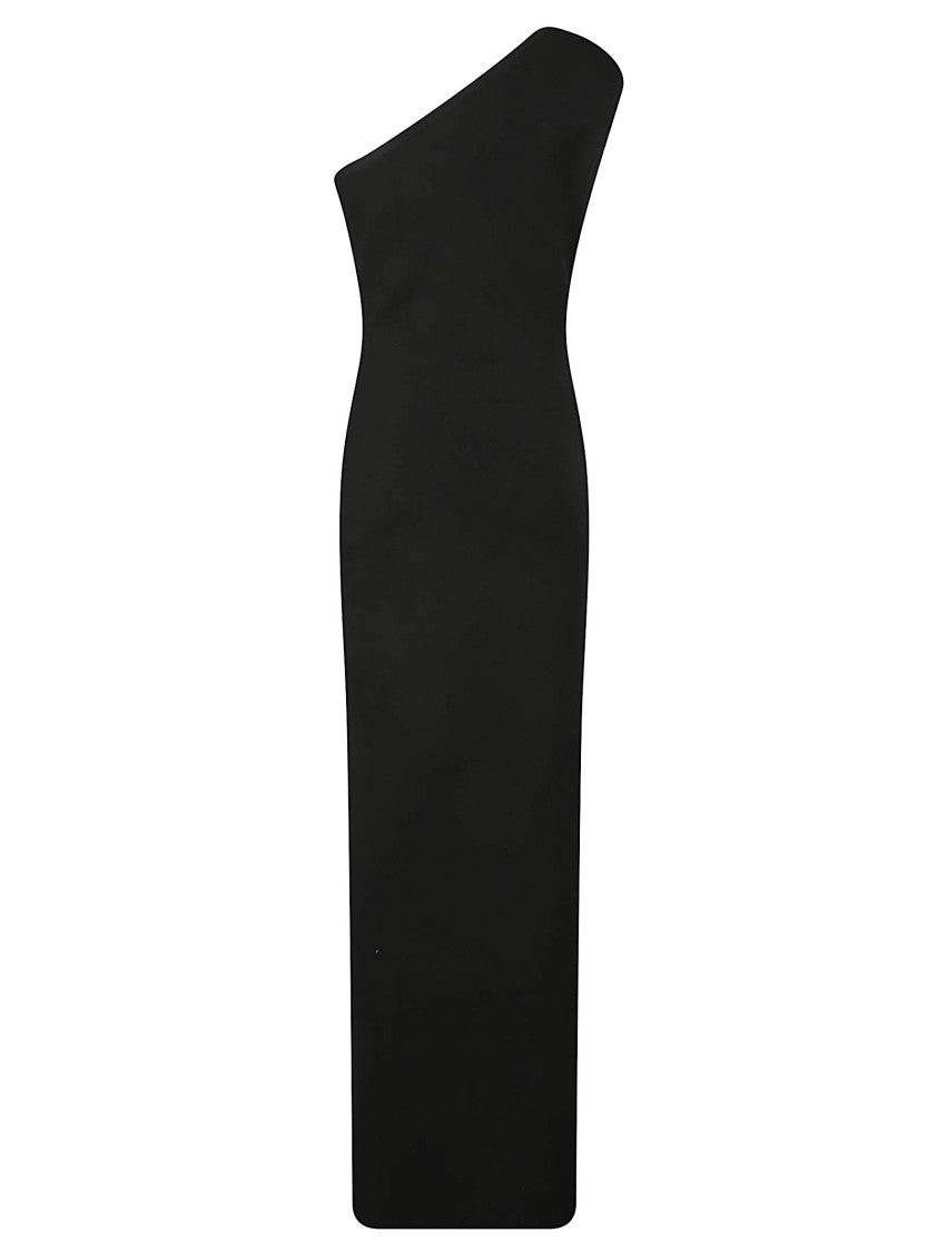 Elisabetta Franchi Red Carpet One Shoulder Viscose Dress