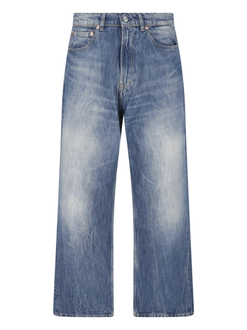 Our Legacy Third Cut River Blue Wash Straight-Leg Cotton Jeans