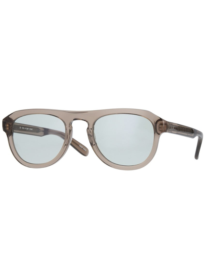 Yellows Plus Translucent Acetate Sunglasses With Rounded Frame