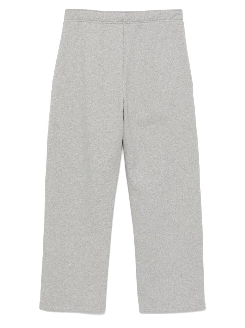 Marine Serre Relaxed Fit Grey Trousers With Logo Detail