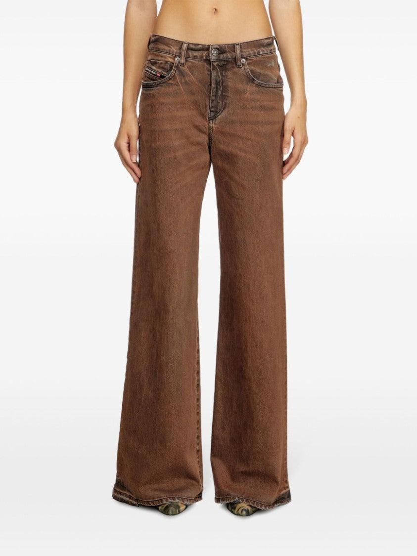 Diesel High-Waisted Wide-Leg Jeans With Vintage Appeal