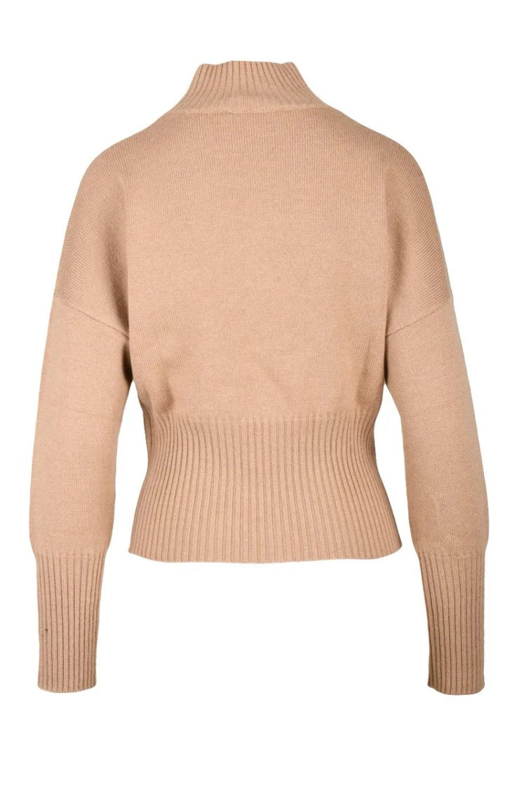 Max Mara Nuccia Mock Neck Sweater - Beige
