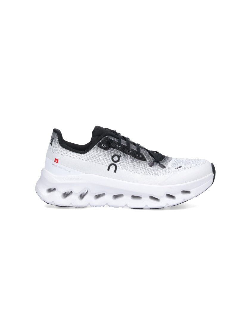 On White Cloudtilt Breathable Mesh Sneakers
