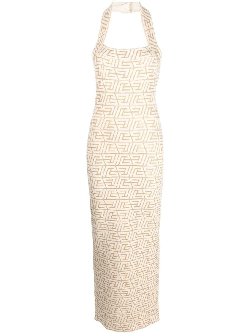 Balmain Halter Neck Pyramide Dress