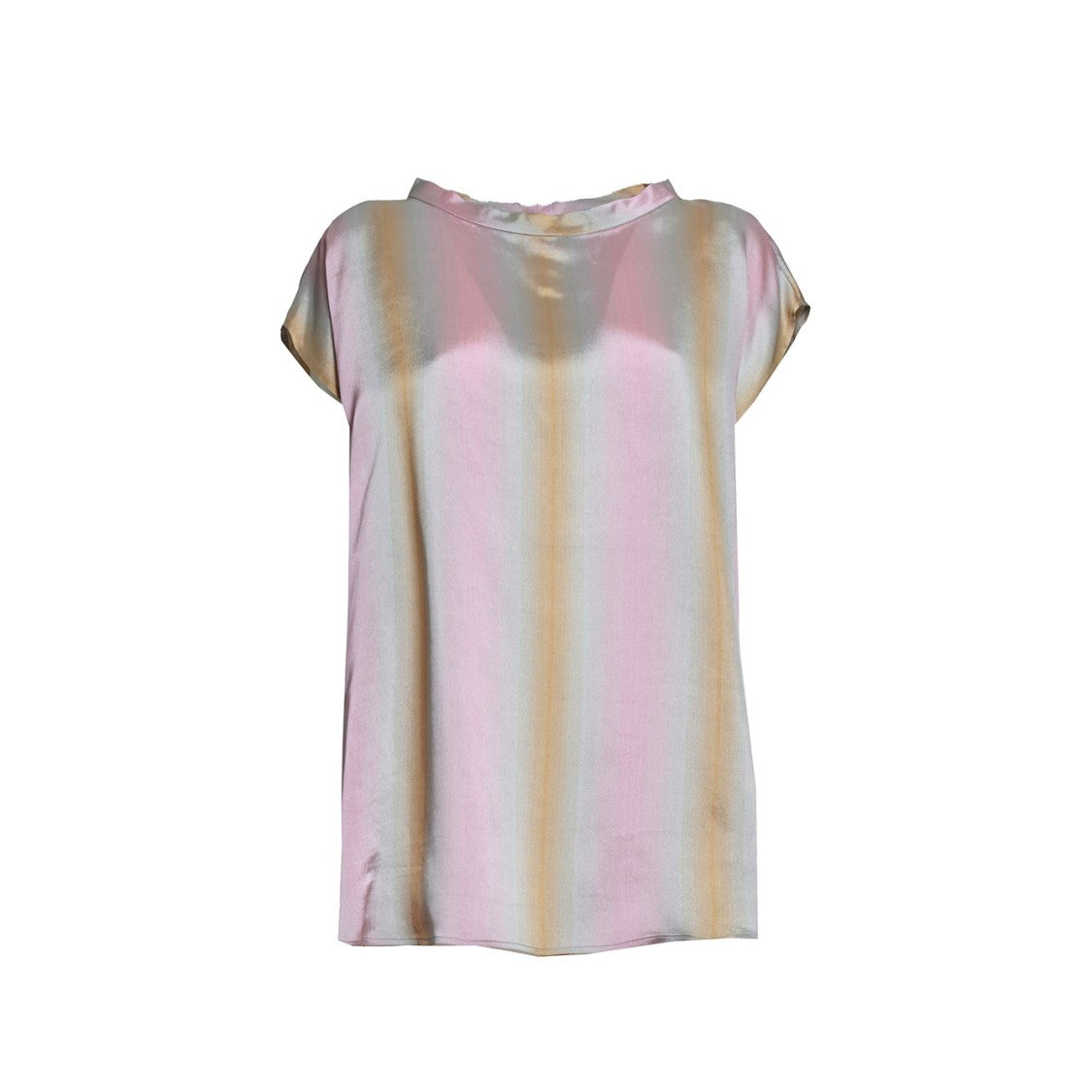 Aspesi Multicolored Viscose Silk Twill Top