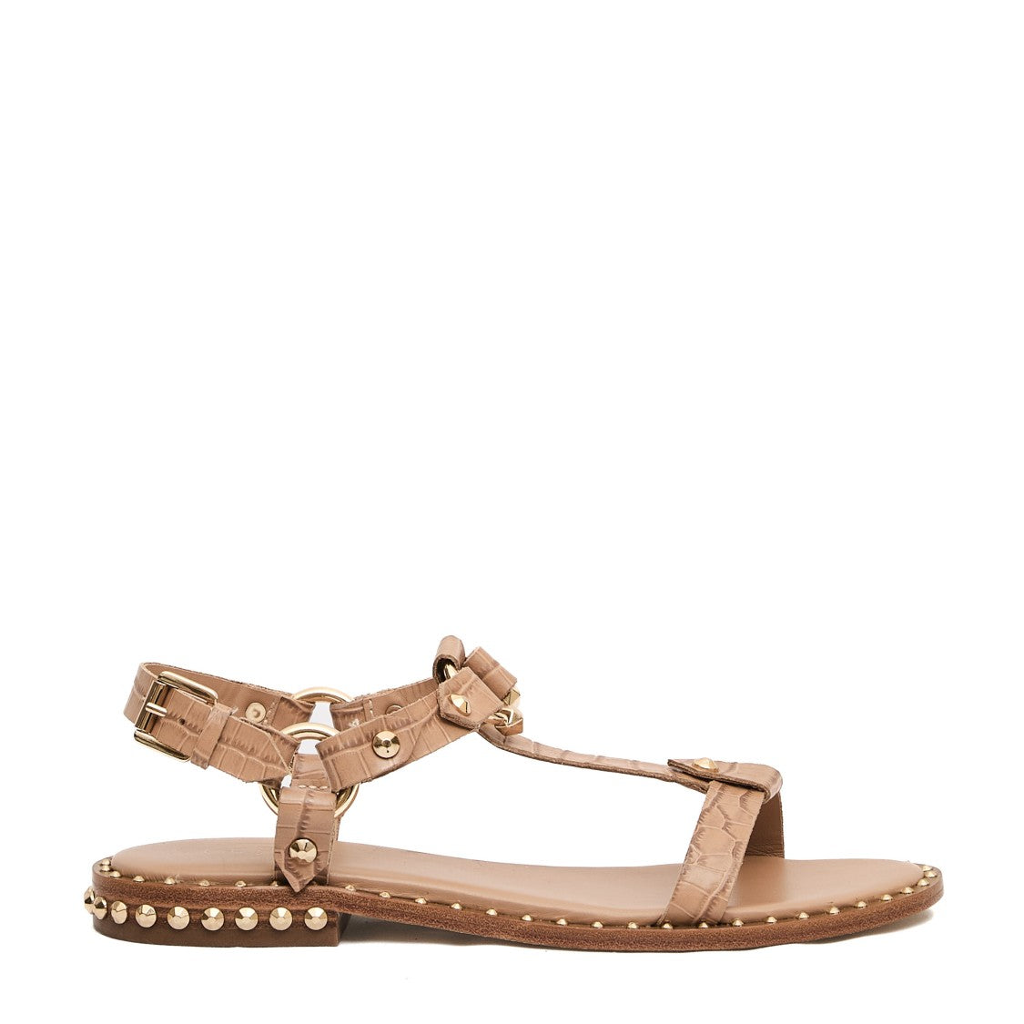 Ash Low Coconut Sandal Beige With Studs