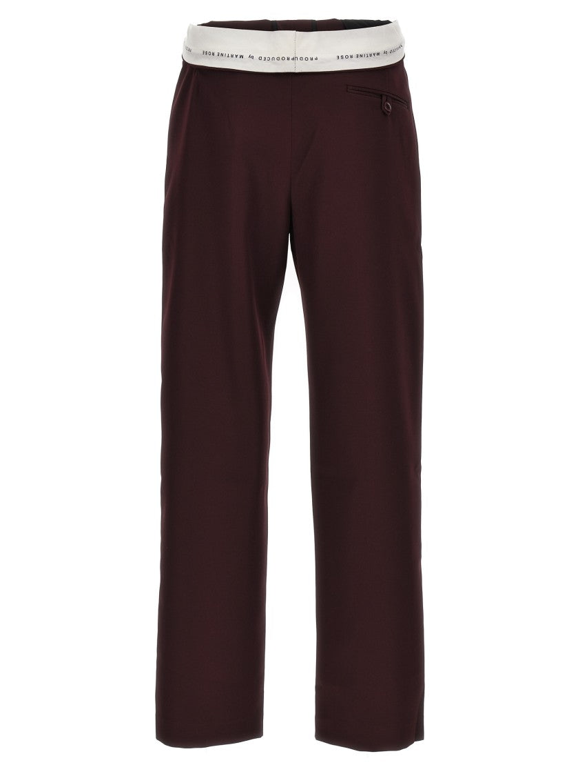 Martine Rose Rolled Waistband Tailored' Pants