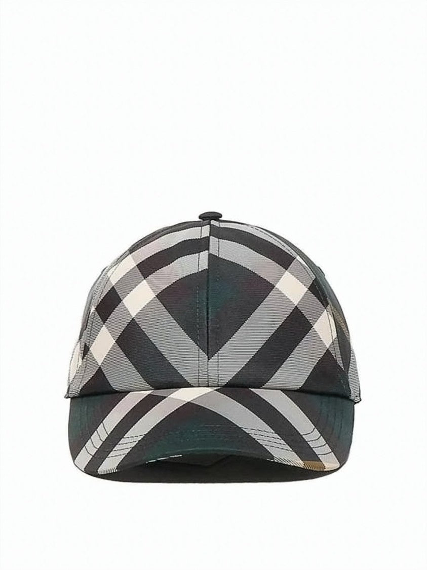 Burberry Burberry Check Pattern Baseball Cap With Curved Brim