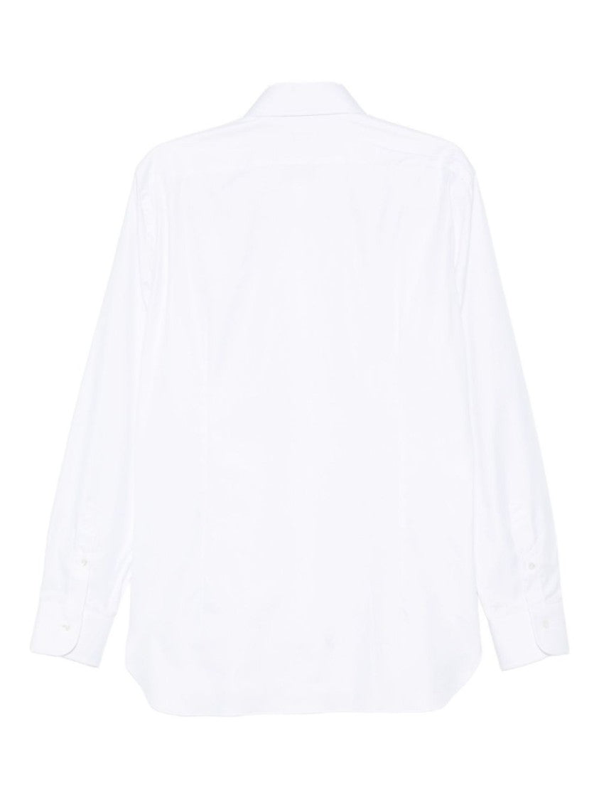 Barba Crisp White Long-Sleeve Barba Shirt