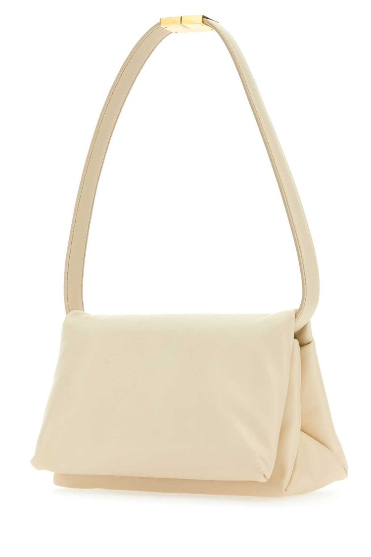 Marni Ivory Leather Prisma Shoulder Bag
