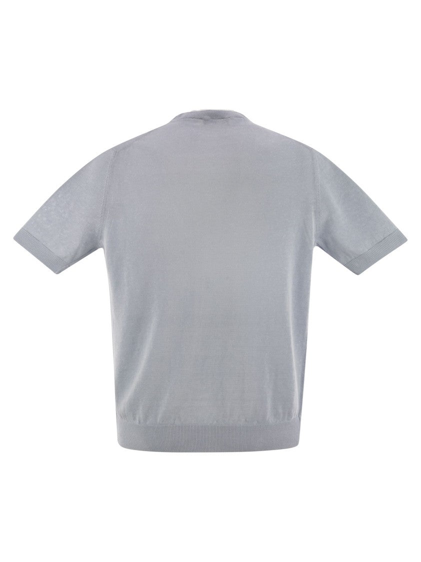 Peserico T-Shirt In Linen And Cotton Yarn