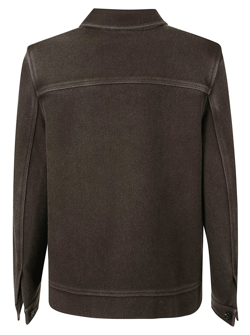 Circolo 1901 Structured Brown Jacket With Classic Collar