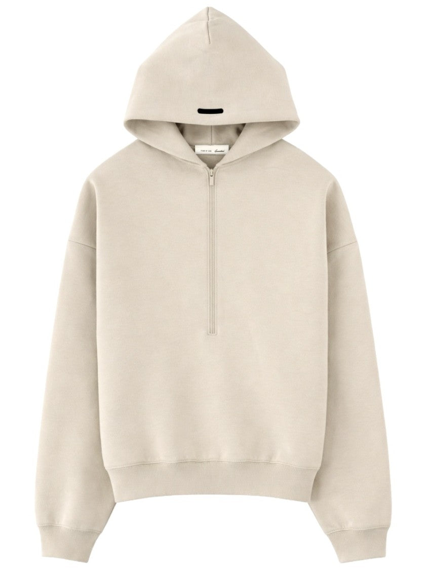 Fear Of God Essentials Essentials Cropped Half Zip Hoodie