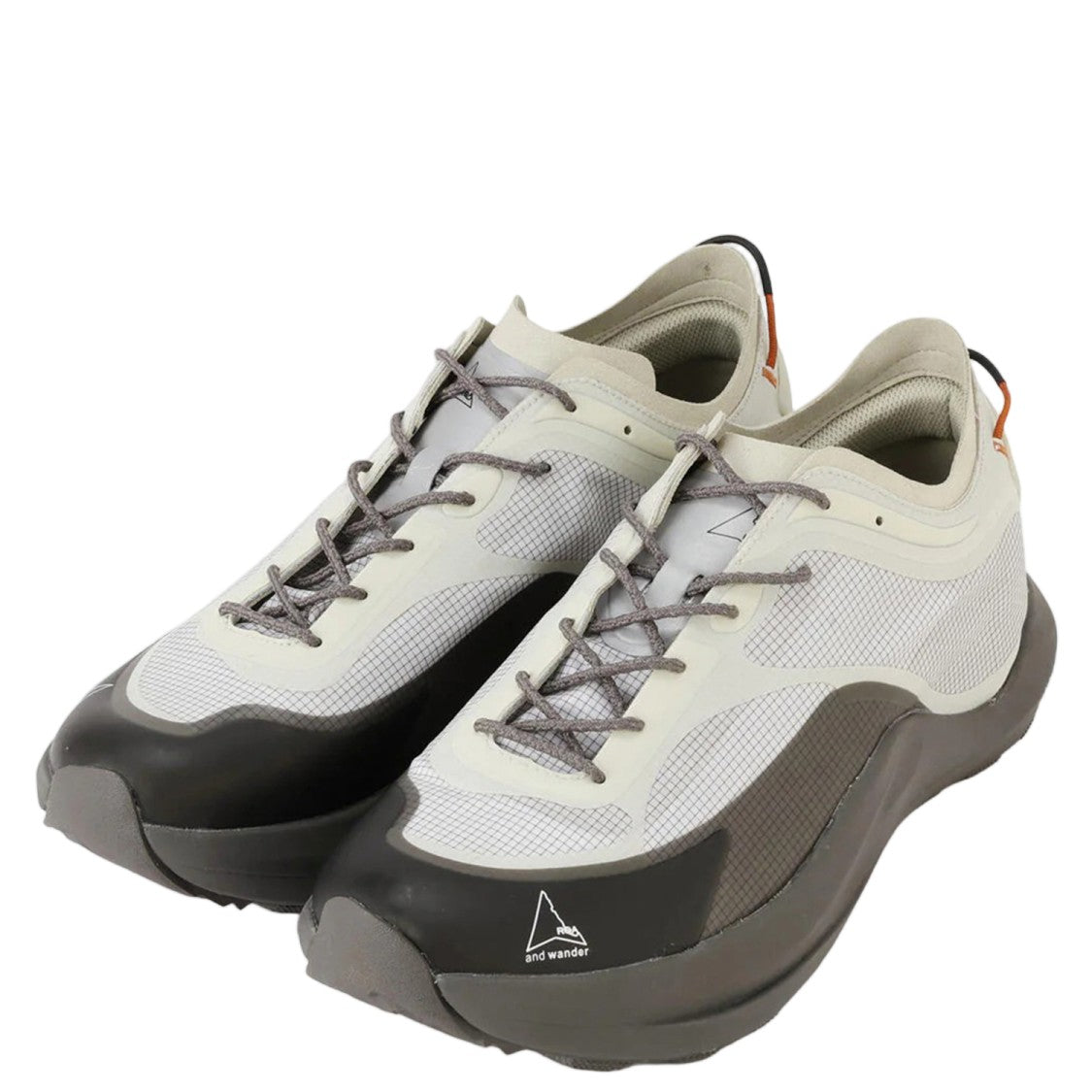 And Wander Grid-Patterned Nylon Sneakers With Durable Rubber Sole