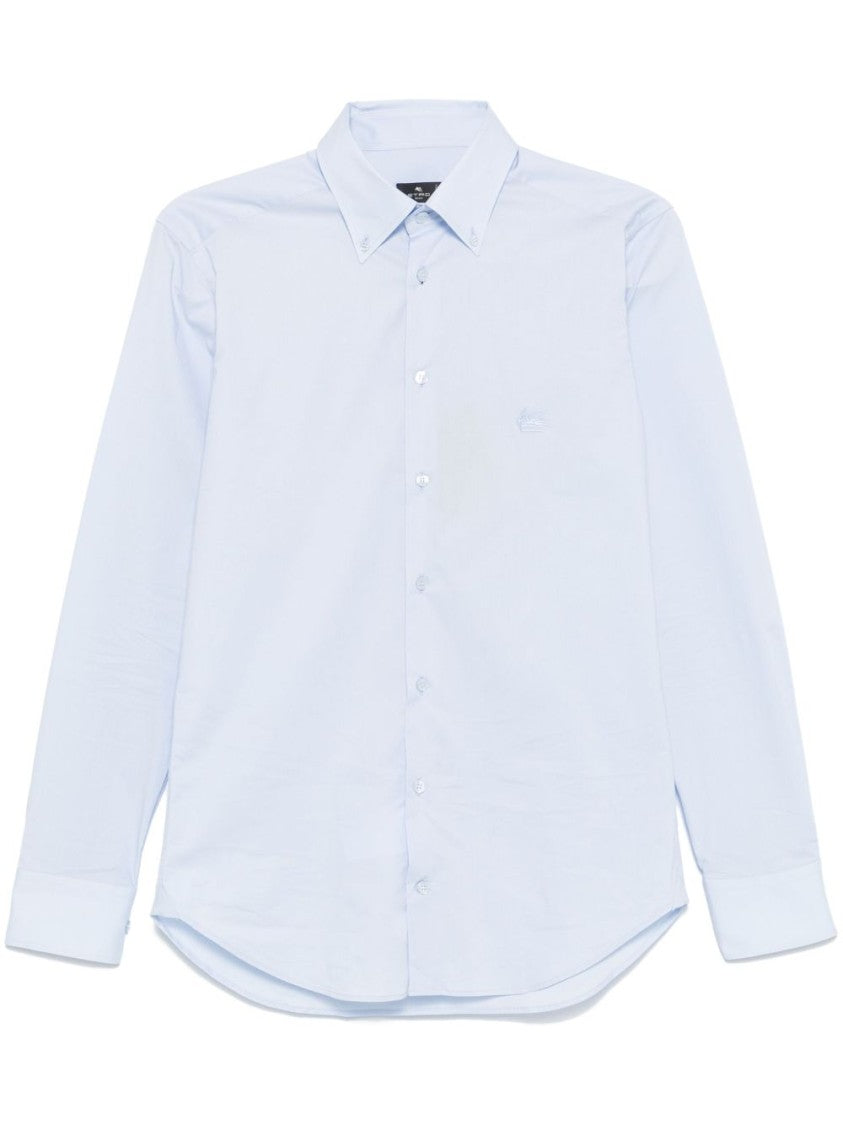 Etro Light Blue Button-Up Shirt