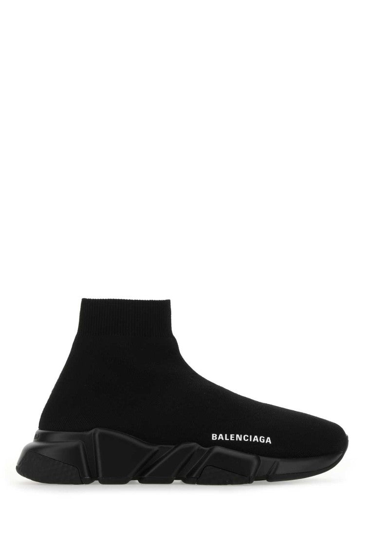 Balenciaga Black Stretch Fabric Speed Sneakers