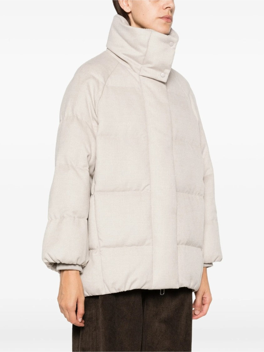 Duno Short Ribbed-Collar Down Jacket