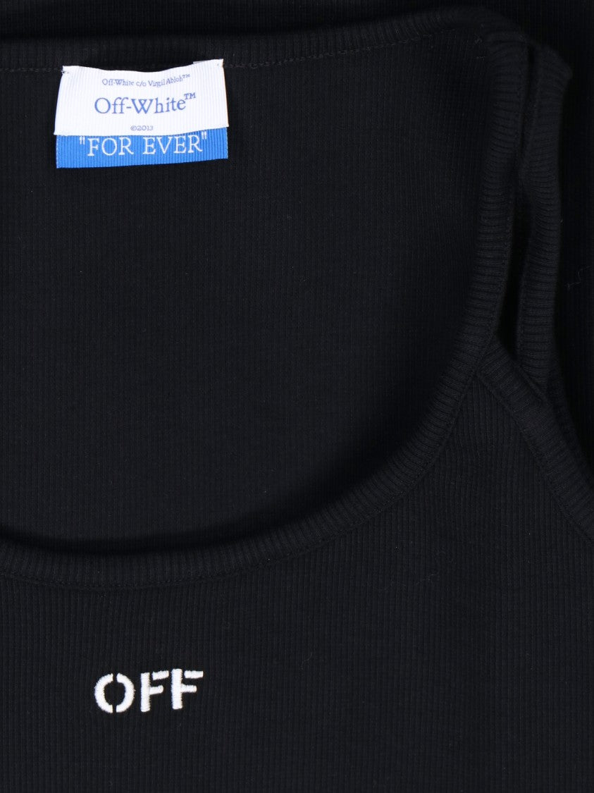 Off-White Logo Midi Dress – Black