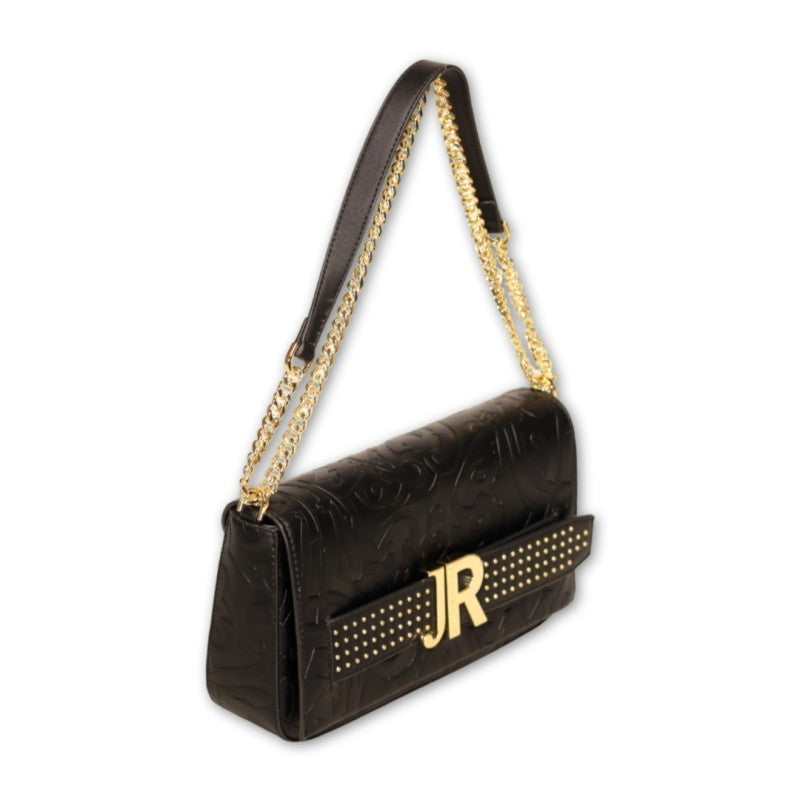 Richmond Black Pu Shoulder Bag