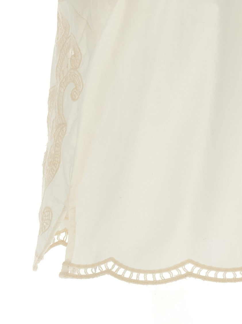 Twin-Set Embroidery À Jour Top