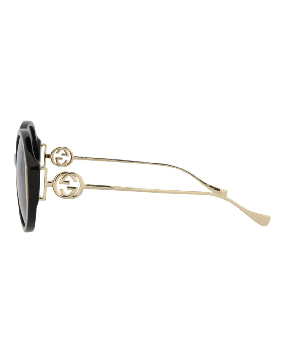 Gucci Round-Frame Acetate Sunglasses