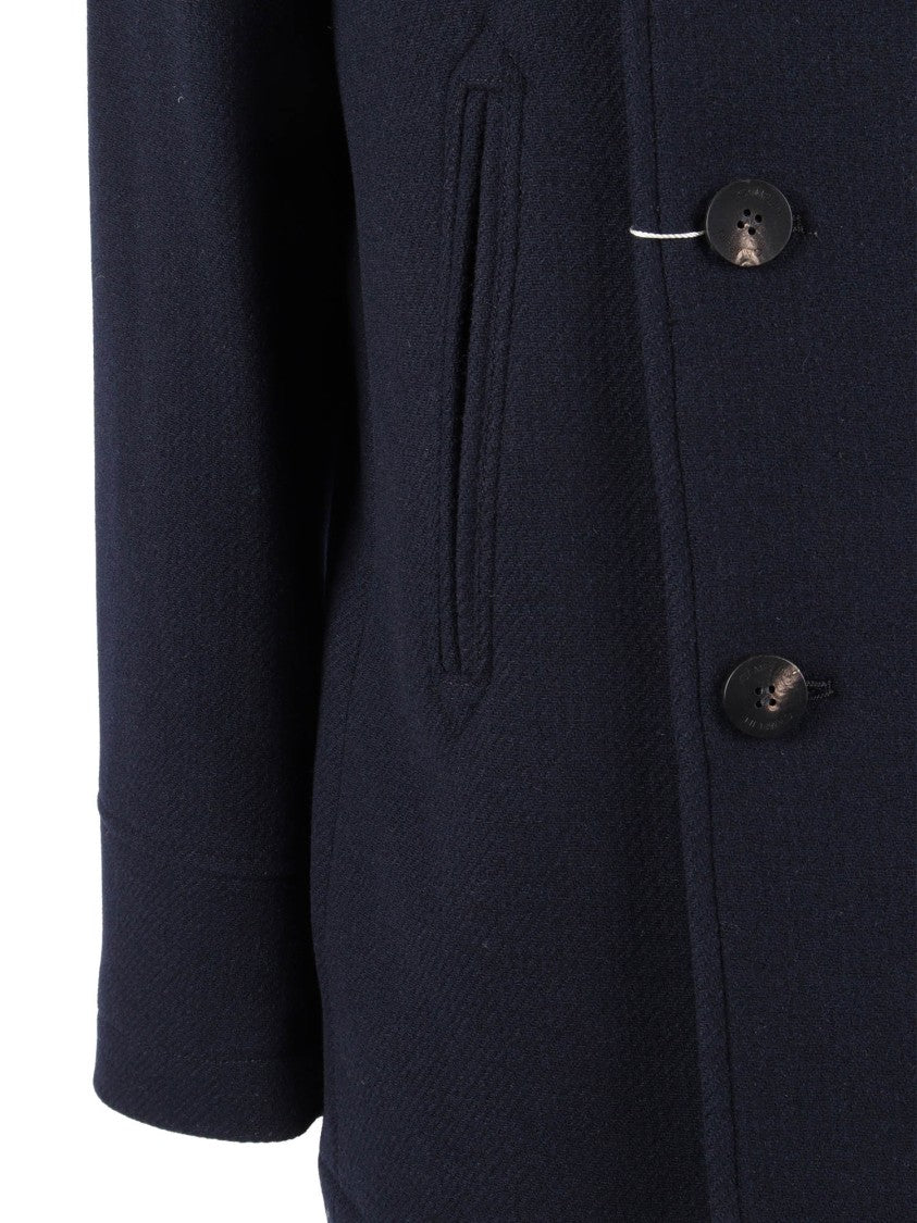 Camplin Island - S Double-Breasted Wool Coat