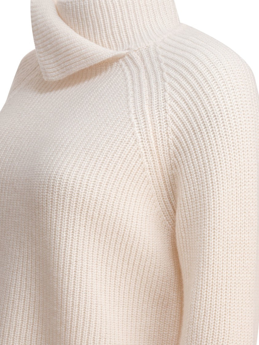 Kangra Asymmetrical Cashmere Knit Sweater