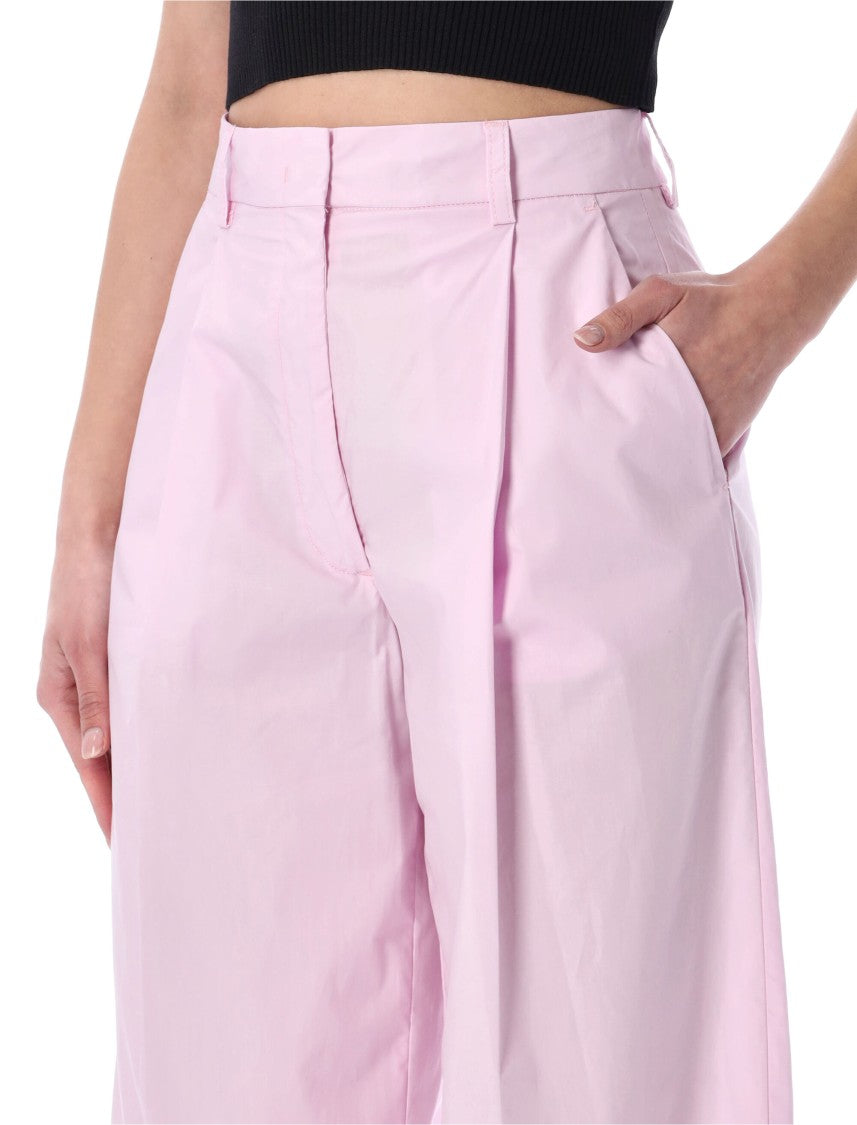 The Latest Axel Fluid Poplin Straight Leg Trousers
