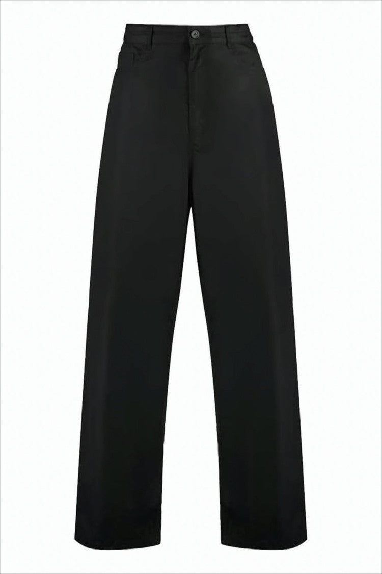 Balenciaga Wide-Leg Cropped Pants With High Waist