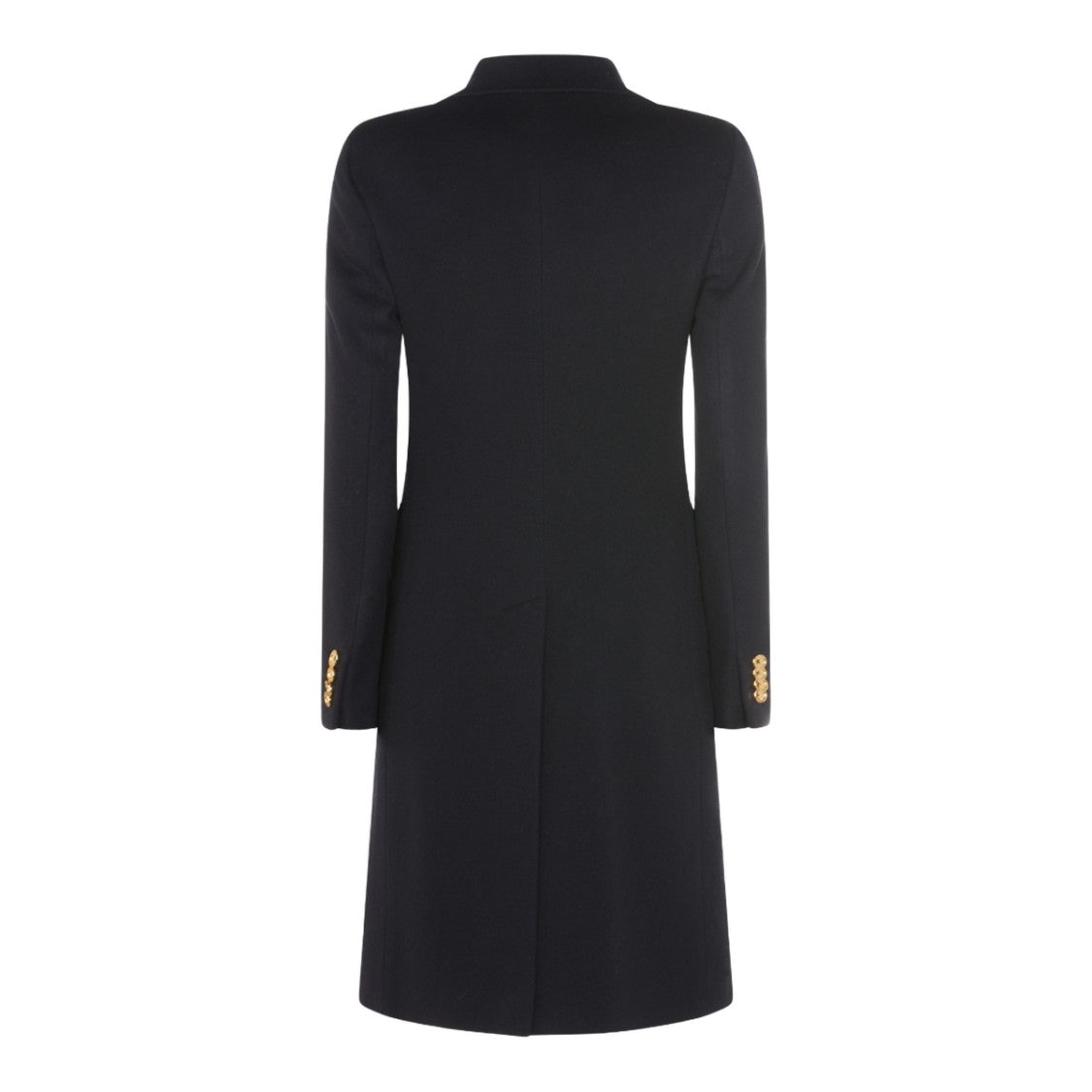 Tagliatore Tailored Long Coat With Gold Button Details