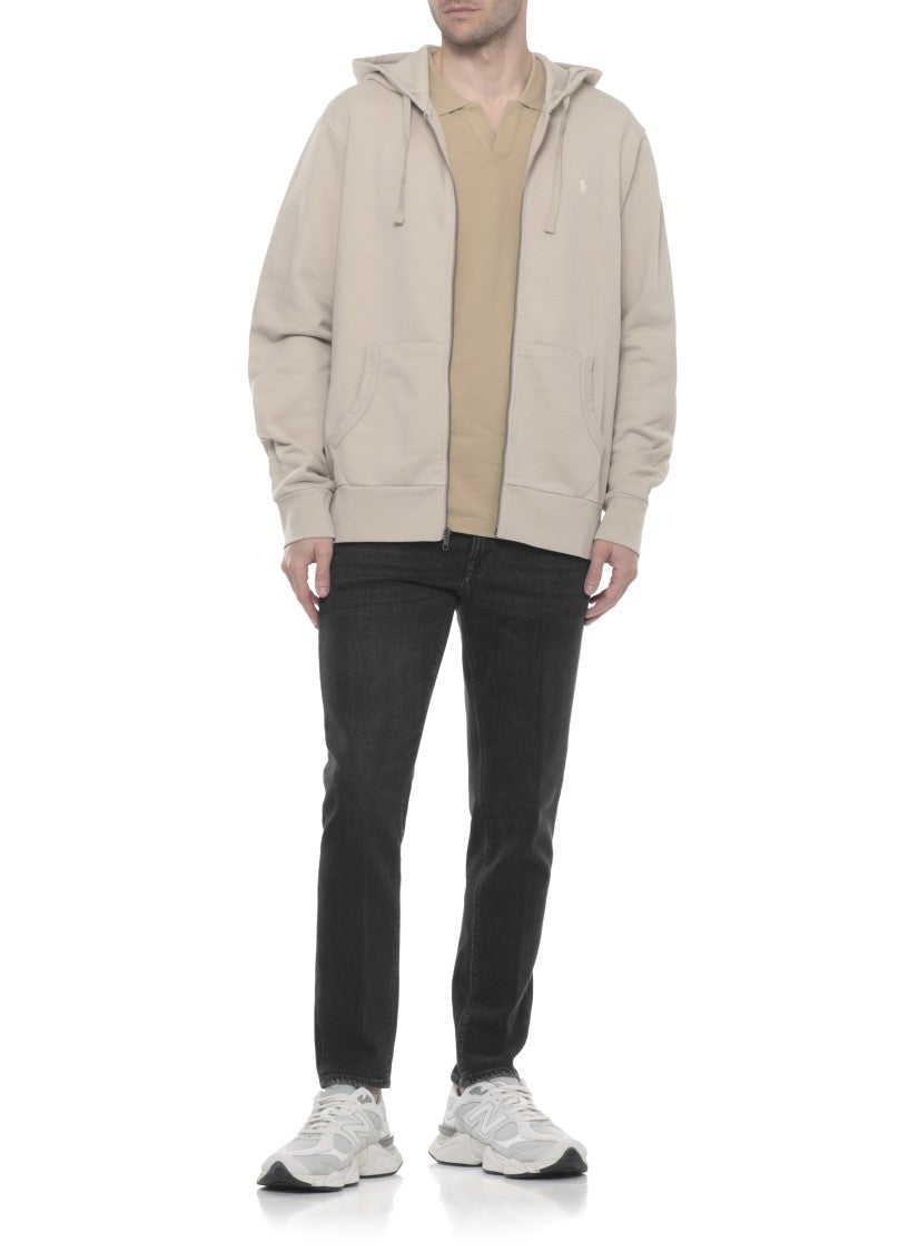 Polo Ralph Lauren Beige Pony Cotton Hoodie