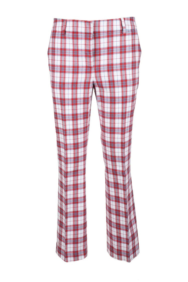 L Autre Chose Plaid Trousers With Classic Fit