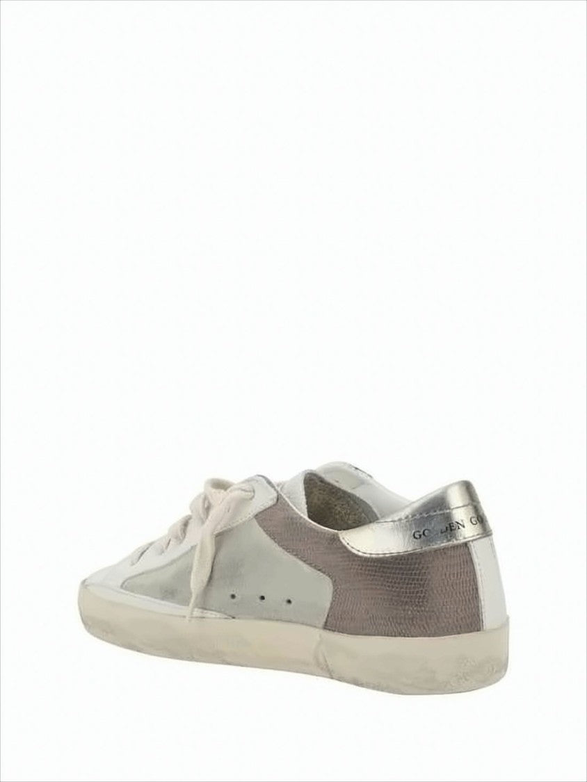 Golden Goose Low-Top Sneakers With Distressed Finish And Textured Star Detail