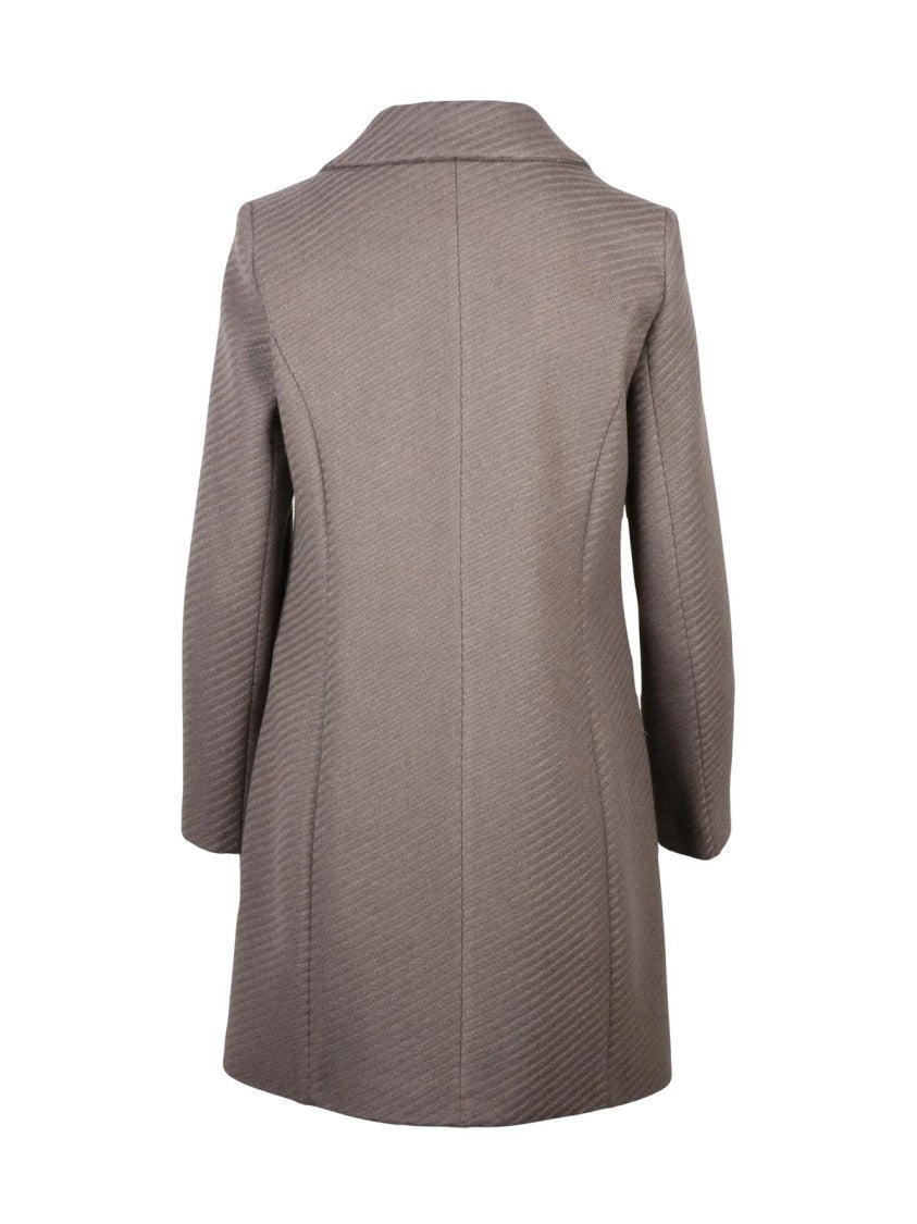 Lakore Turquoise Fitted Wool-Blend Coat