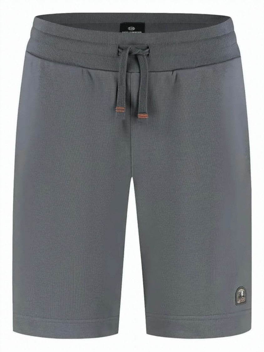 Parajumpers Knee-Length Grey Drawstring Shorts