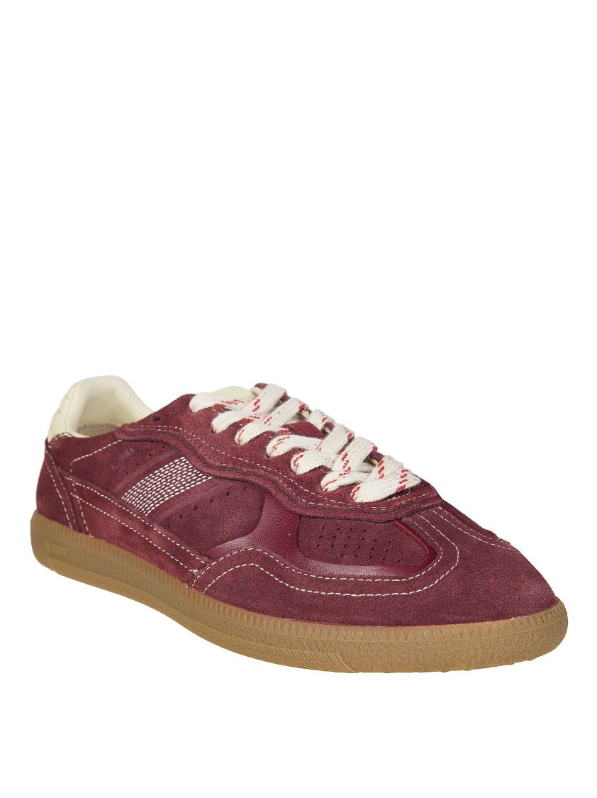 Alohas Burgundy Suede White Laces Sneakers