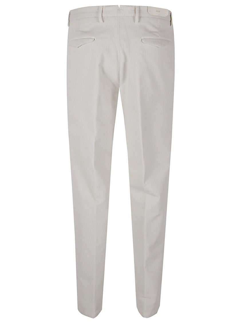 Briglia Beige Tailored Trousers With Flat Front