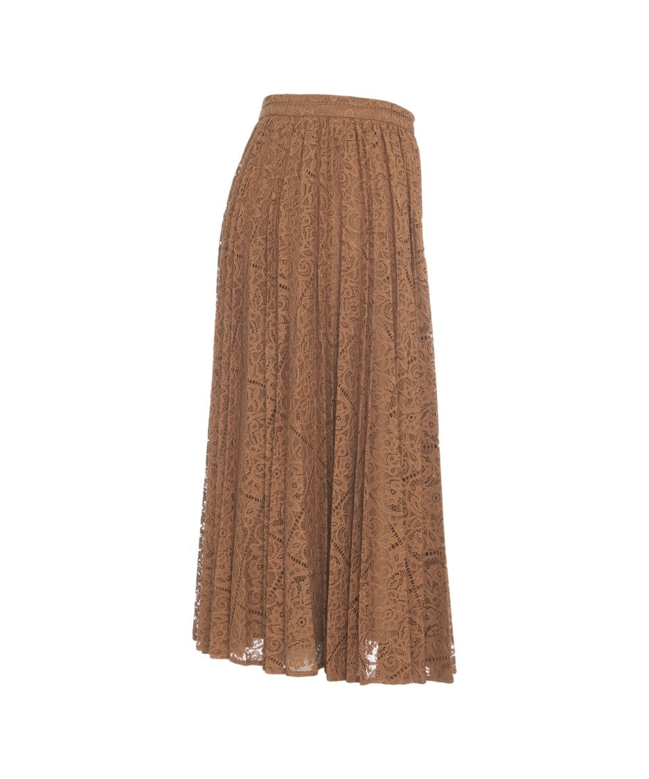 Max Mara 'Leandro' Pleated Long Skirt