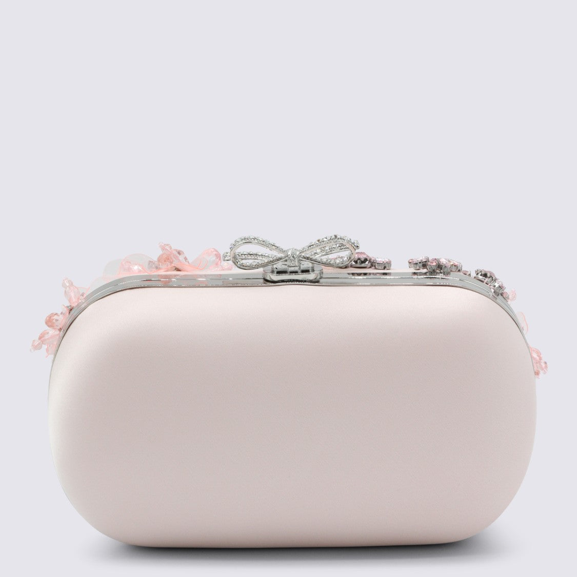 Self-Portrait Pink Embellished Clutch