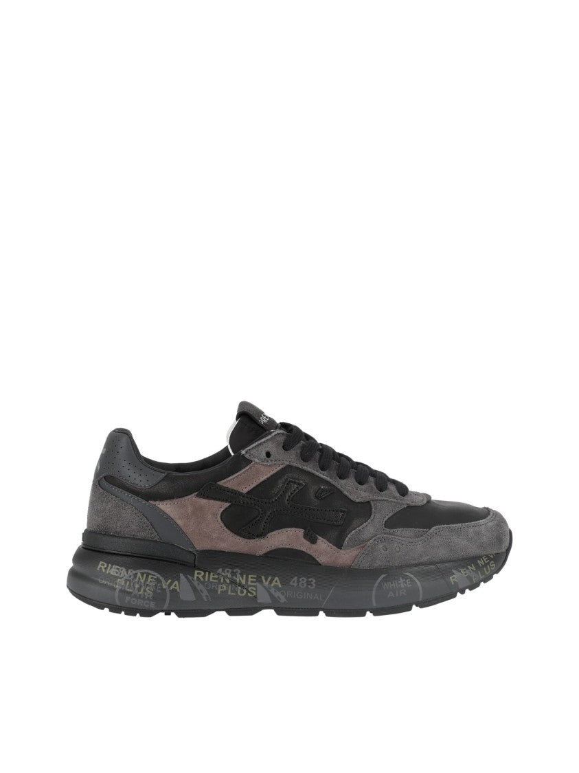 Premiata Black/Brown Mick0.1 Low-Top Sneakers