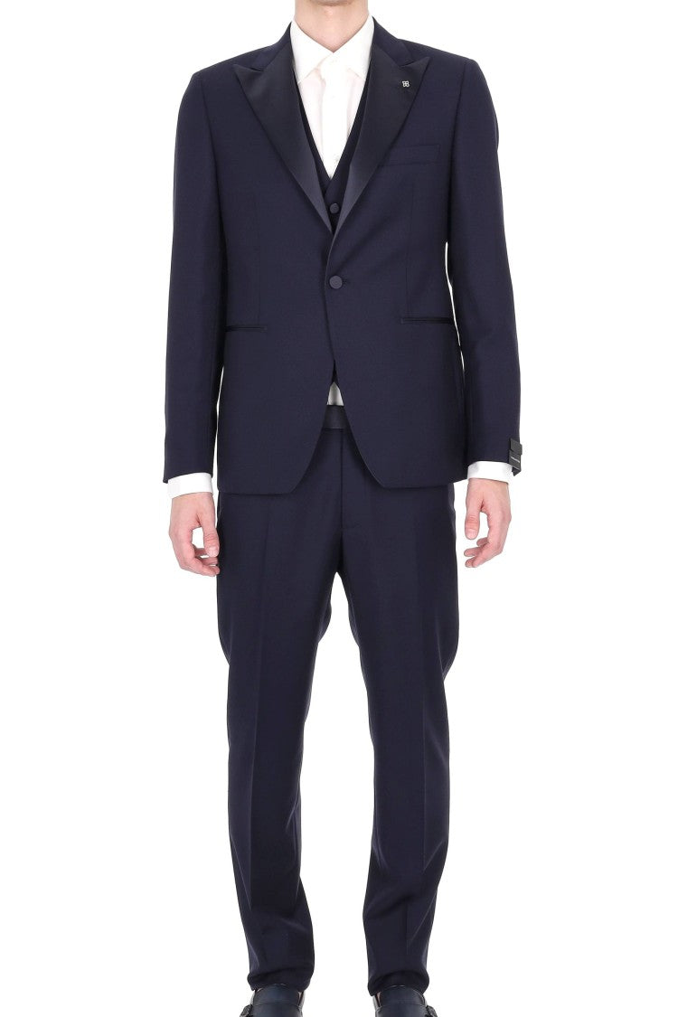 Tagliatore Bruce Virgin Wool Three-Piece Tuxedo Suit