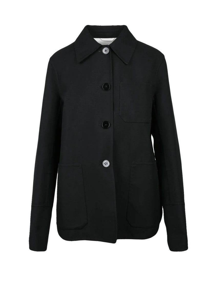 Jil Sander Stretch Canvas Jacket - Black