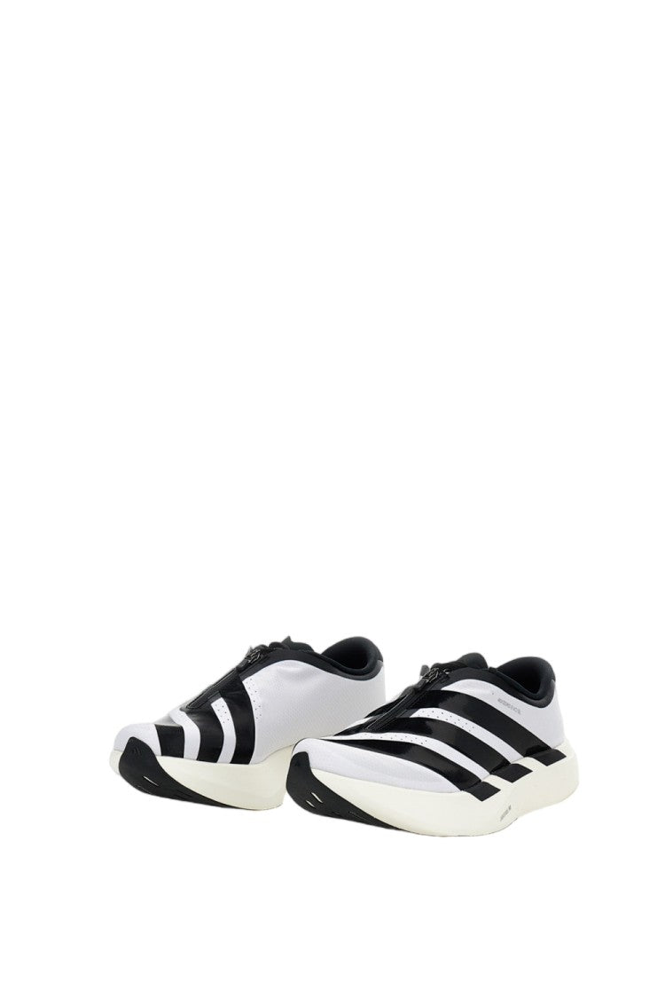 Adidas Originals White Adizero Evo Sl Zip-Up Mesh Sneakers