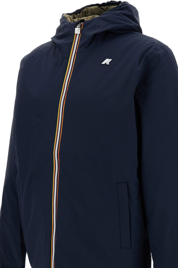 K-Way Blue / Green Jack St Warm Reversible Technical Jacket