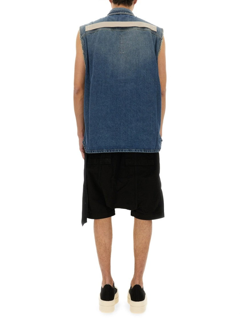 Drkshdw By Rick Owens Sleeveless Denim Outer Shirt