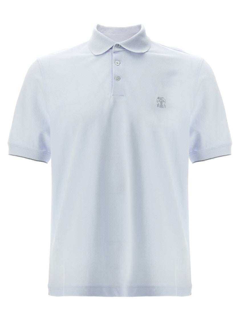Brunello Cucinelli Logo Piqué Polo Shirt