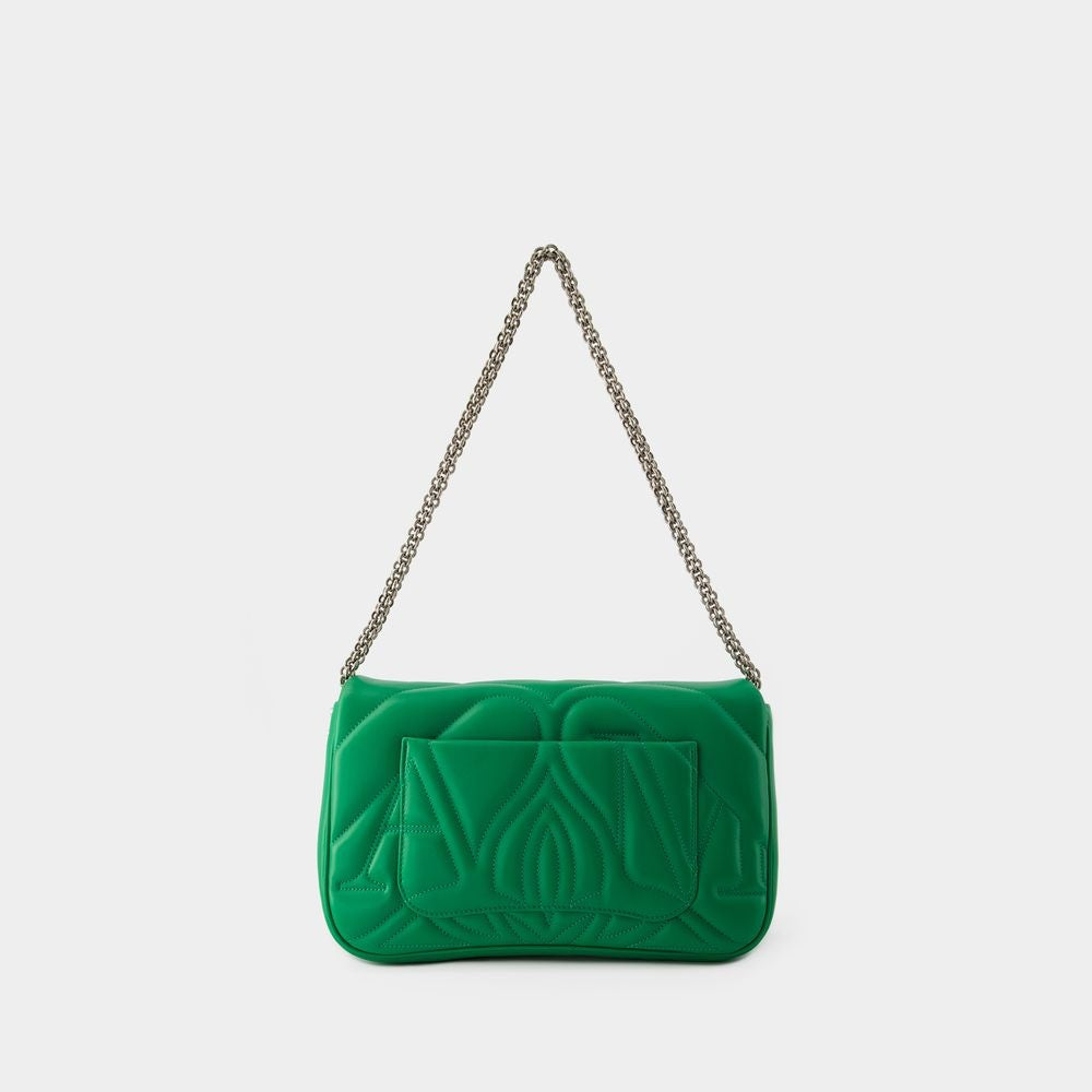 Alexander Mcqueen The Seal Crossbody Bag - Leather - Green