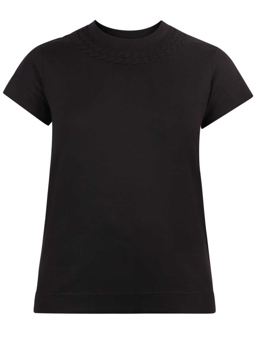 Givenchy Embossed Motif Black Jersey T-Shirt