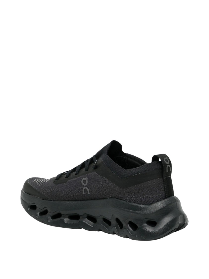 On Cloudtilt Mo Black Knit Speed Lacing Sneakers