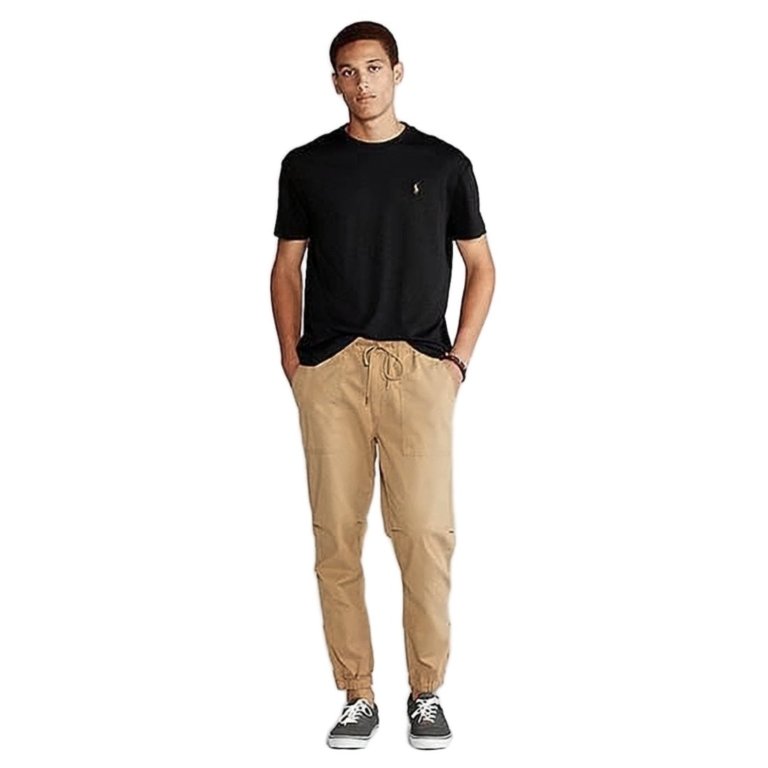 Polo Ralph Lauren Short-Sleeve Black Cotton Polo Ralph Lauren T-Shirt